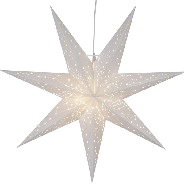 Popierinė žvaigždė WHITE STAR 60CM  
