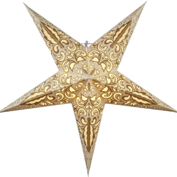 Popierinė žvaigždė YELLOW BLAZE  60CM  