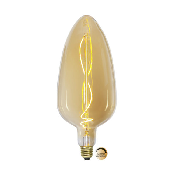 LED lemputė INDUSTRIAL VINTAGE AMBER C125, 3.3W / 2100K / E27  