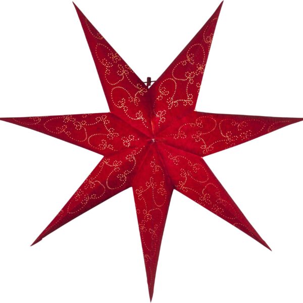 Popierinė žvaigždė DECORUS RED 63CM  
