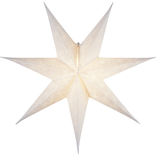 Popierinė žvaigždė DECORUS WHITE 63CM  