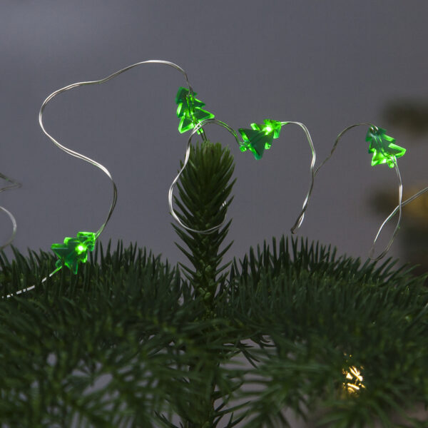 Lemputės-vielutės su baterijomis CHRISTMAS TREE (1.10m)  