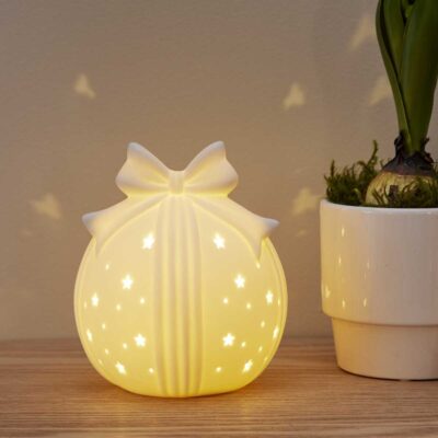 Šviečianti porceliano dekoracija ROZY 14CM