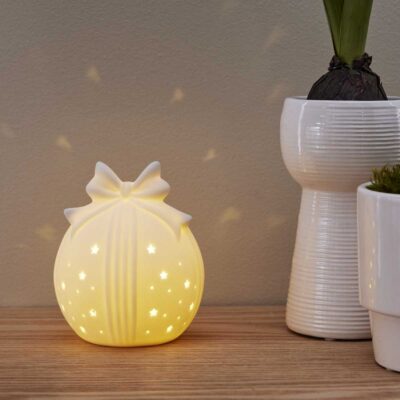 Šviečianti porceliano dekoracija ROZY 11CM