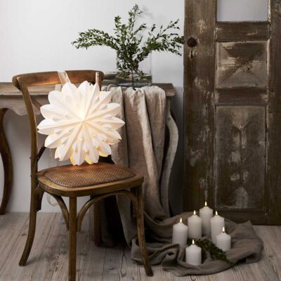 Popierinė žvaigždė CLIPP WHITE 40CM