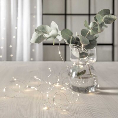 4m lemputės-vielutės su baterijomis CHAIN DEW DROP